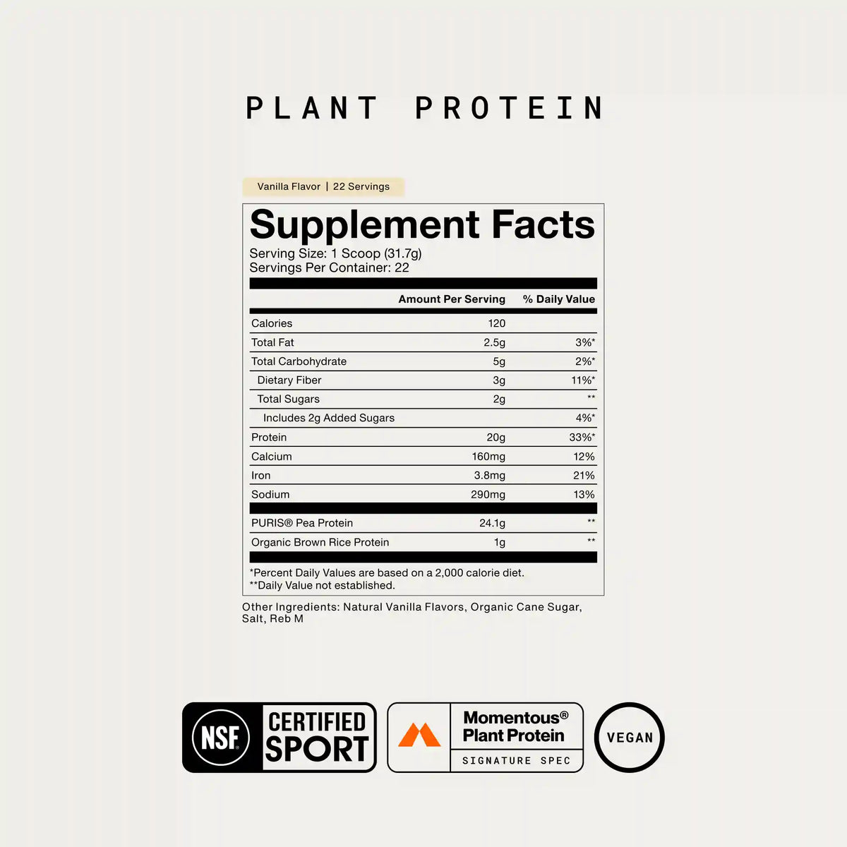 100% Plant Protein Powder