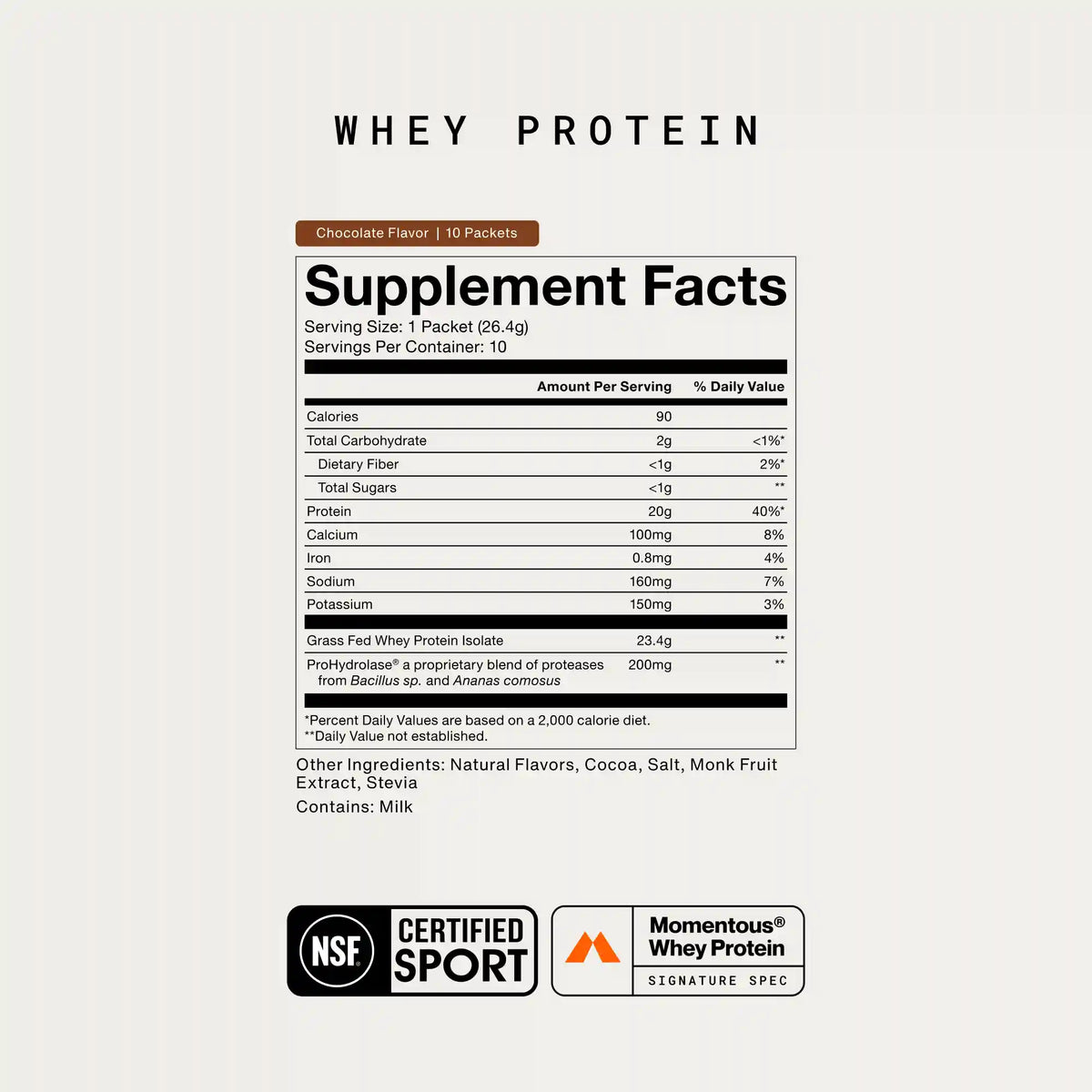 Whey Protein Isolate 10-Travel Packs