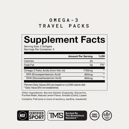 Omega-3 Travel Packs
