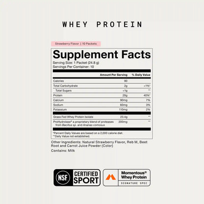 Whey Protein Isolate 10-Travel Packs