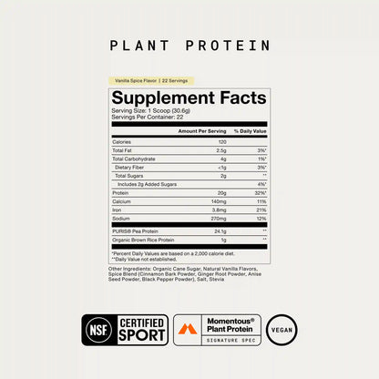 100% Plant Protein Powder