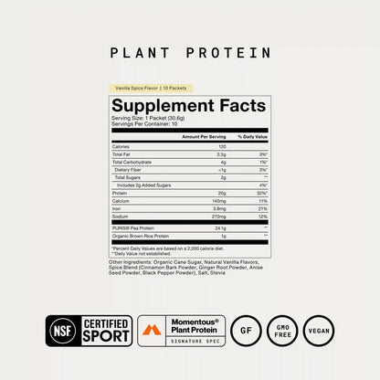 100% Plant Protein 10-Travel Packs