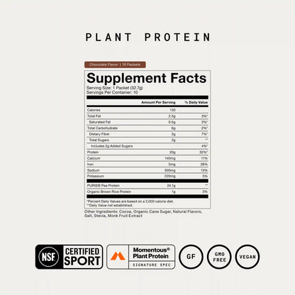 100% Plant Protein 10-Travel Packs